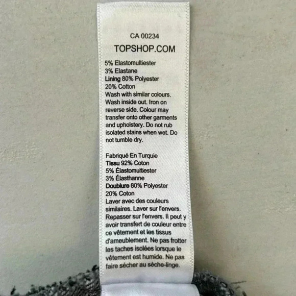 Topshop Jamie Skinny Jeans High Rise Ankle Cropped Dark  Grey Size 26 NWT - Picture 12 of 16